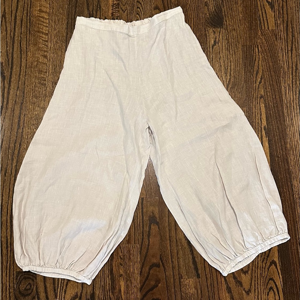 bryn Walker Cream Wide-Leg Pants
